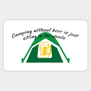 Camping without Beer Sticker